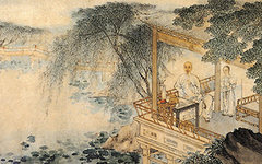 《倚栏图》