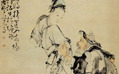 《渔翁渔妇图》